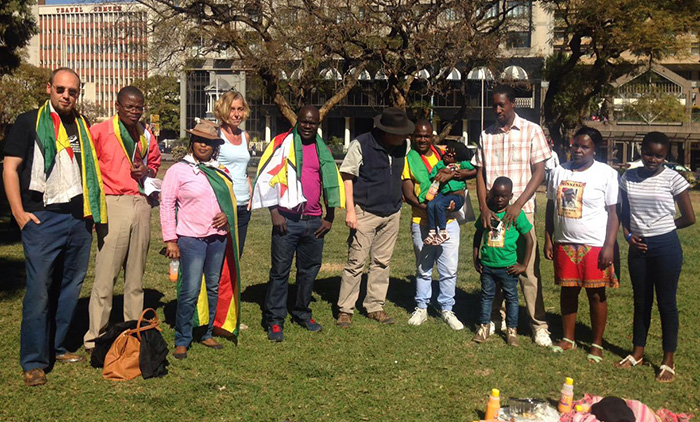 Itai Dzamara family celebrate his birthday in Africa Unity Square ...